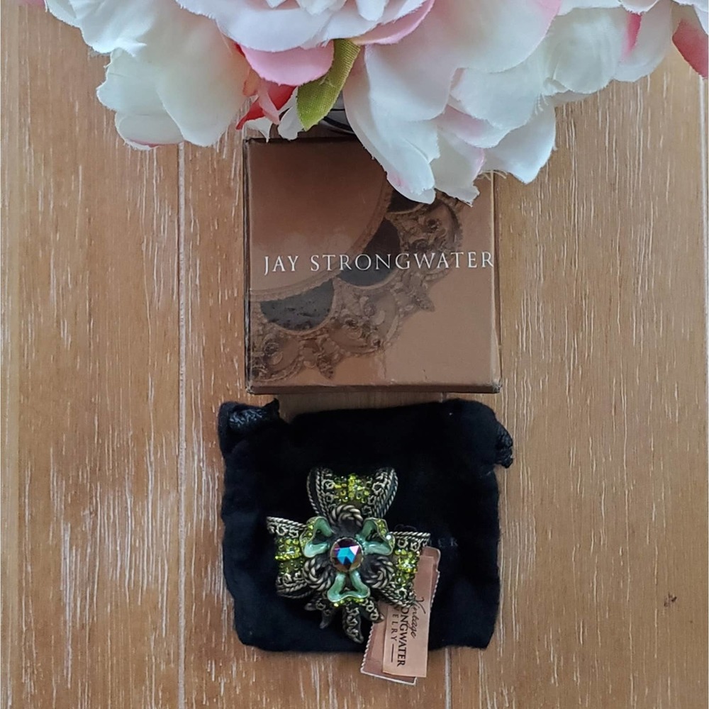 NWT Jay Strongwater Vintage Bow Brooch